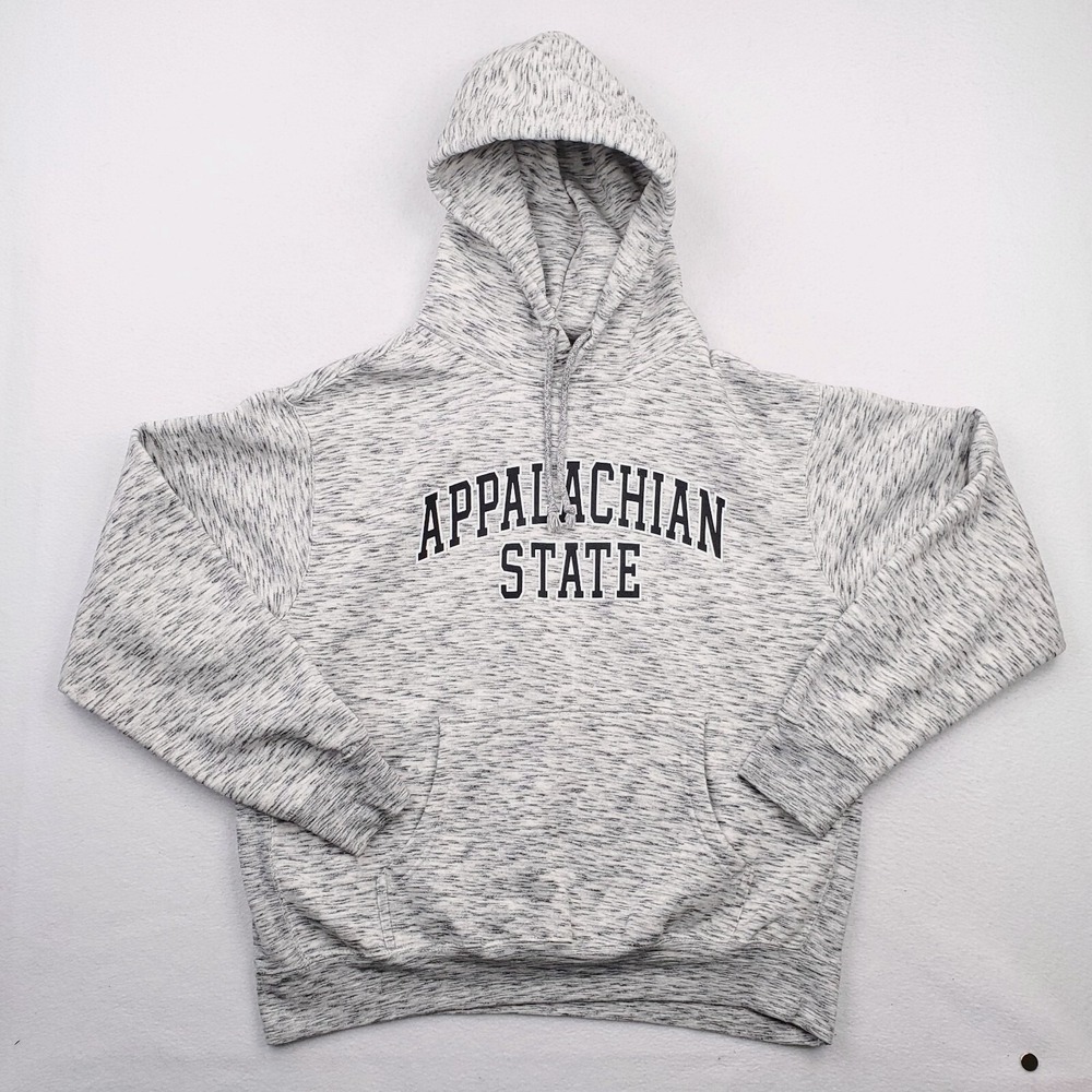 Appalachian State Mountaineers Hoodie Mens Large Gray Heather College Spellout